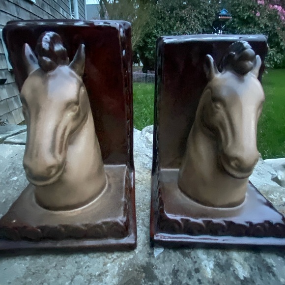 Ceramic horse bookends - Picture 3 of 9